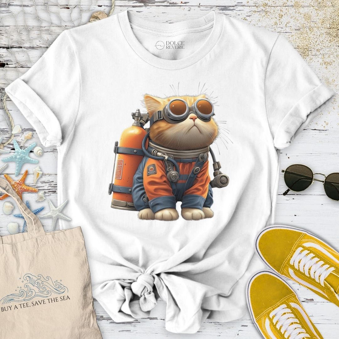 Marine Explorer Cat T-Shirt