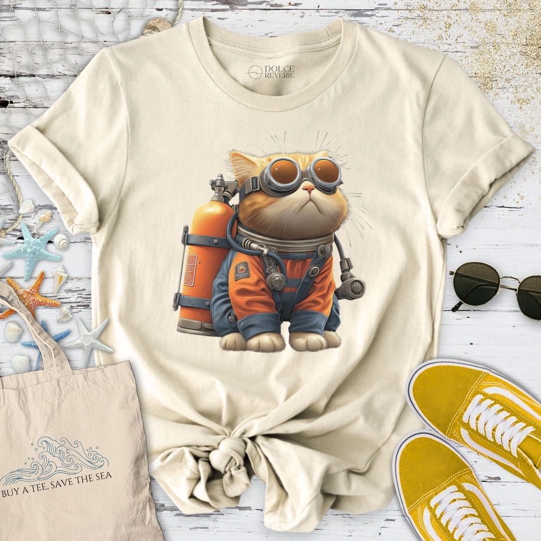 Marine Explorer Cat T-Shirt