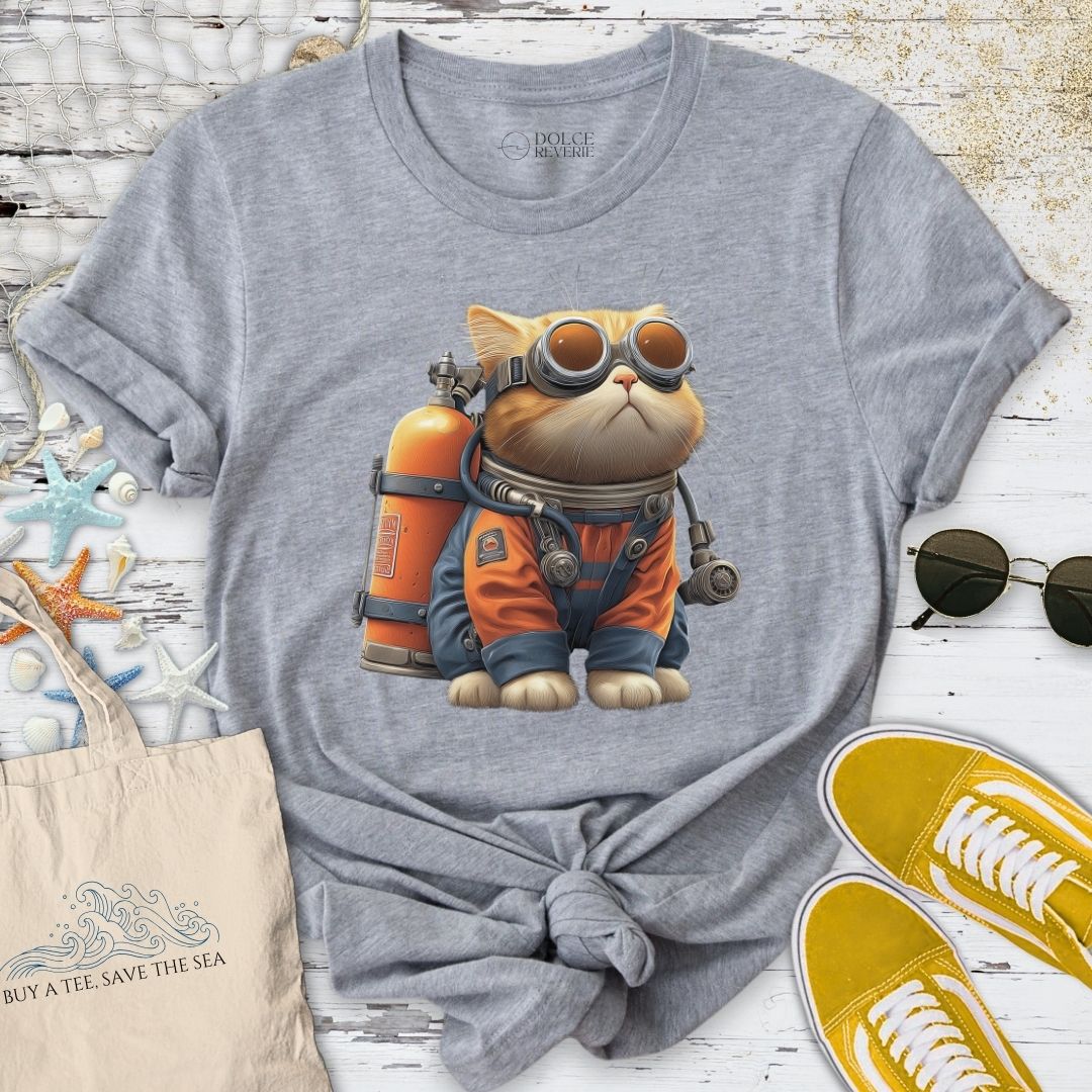Marine Explorer Cat T-Shirt