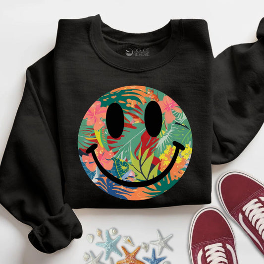 Tropical Smiley Sweatshirt