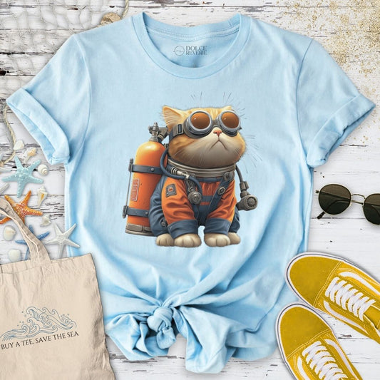 Marine Explorer Cat T-Shirt