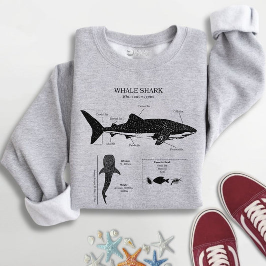 Whale Shark Anatomy Sweatshirt