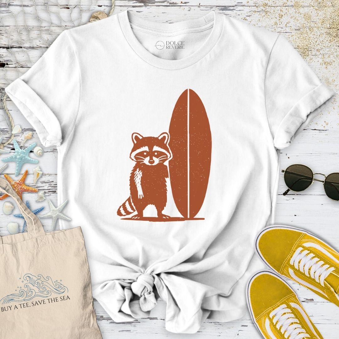 Surf Raccoon T-Shirt