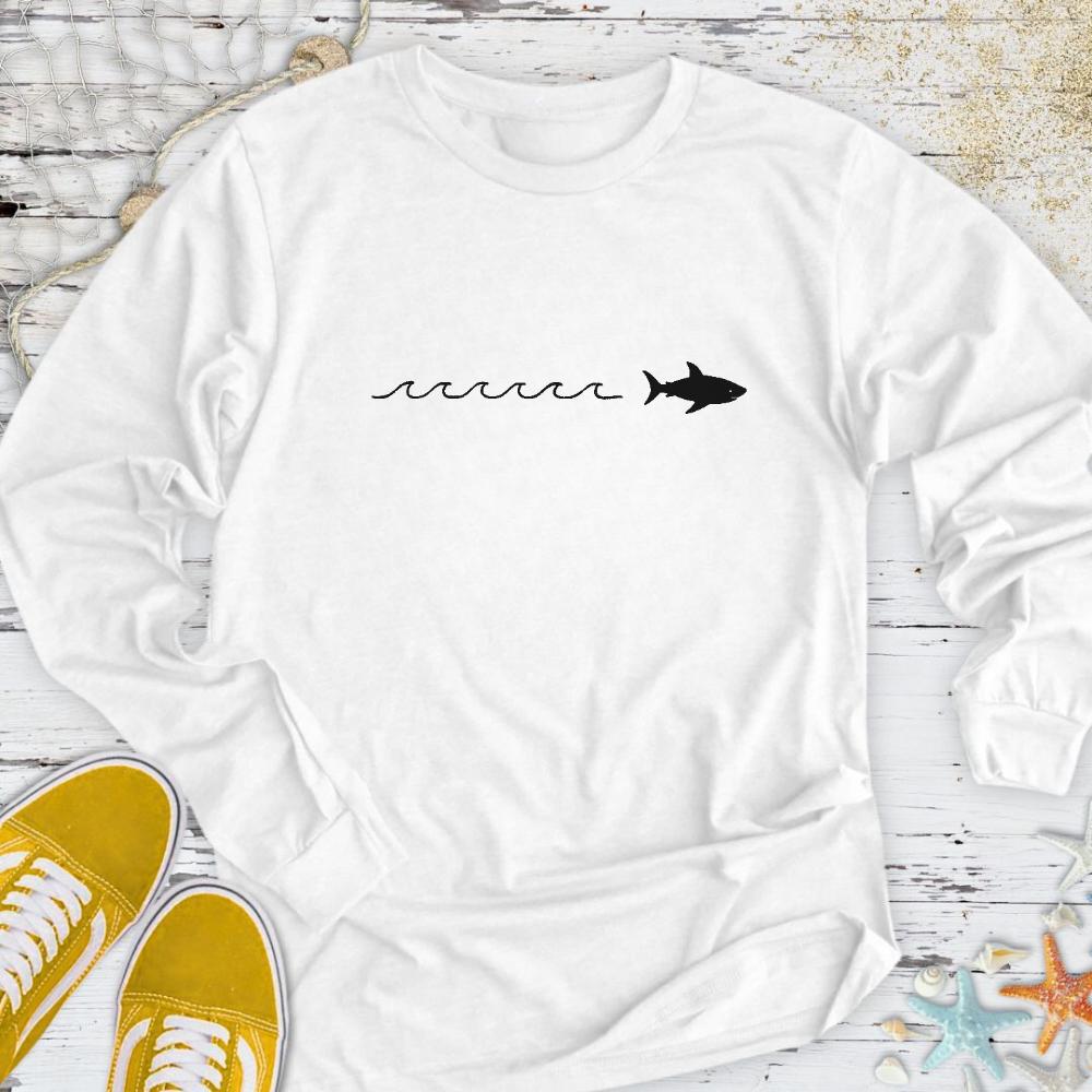 Shark Trail Long Sleeve Tee