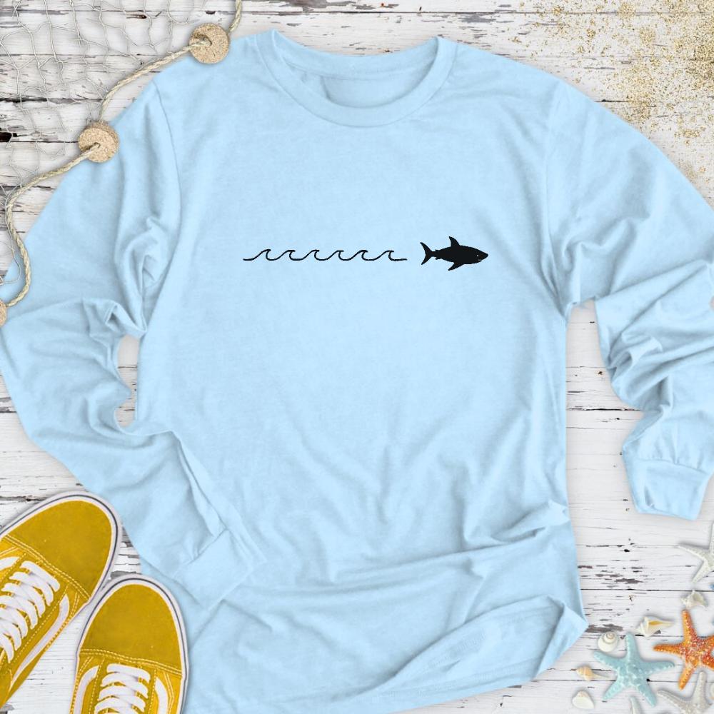Shark Trail Long Sleeve Tee