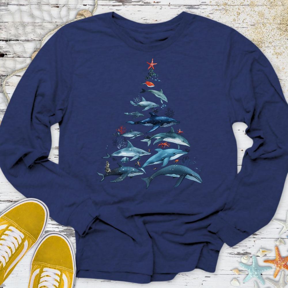 Marine Christmas Long Sleeve Tee