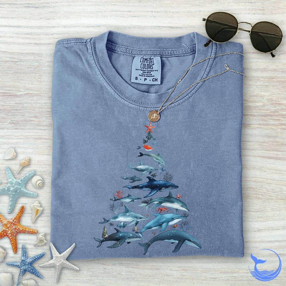 Marine Christmas Comfort Colors T-Shirt