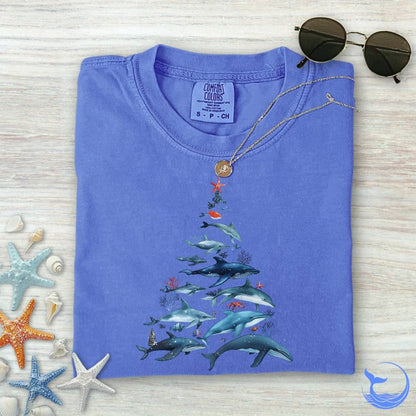 Marine Christmas Comfort Colors T-Shirt