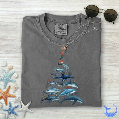 Marine Christmas Comfort Colors T-Shirt