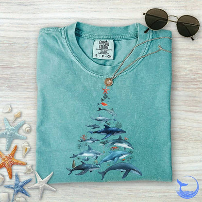 Marine Christmas Comfort Colors T-Shirt