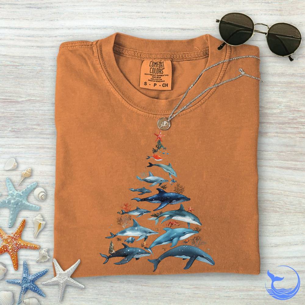 Marine Christmas Comfort Colors T-Shirt