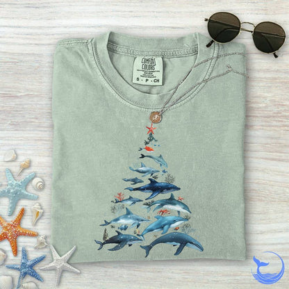 Marine Christmas Comfort Colors T-Shirt