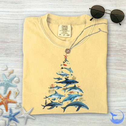 Marine Christmas Comfort Colors T-Shirt