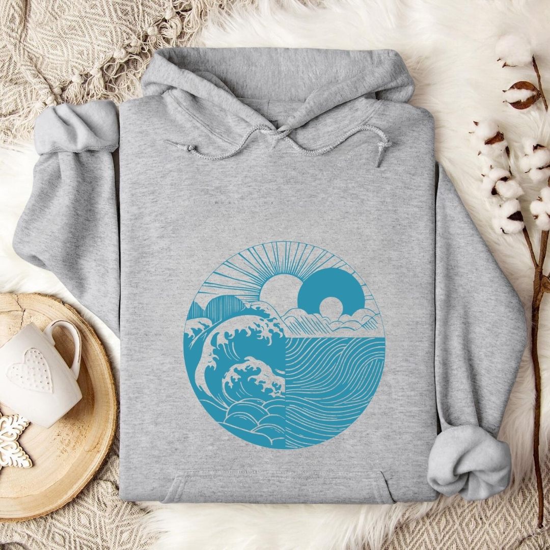 Sun and Sea Harmony Hoodie