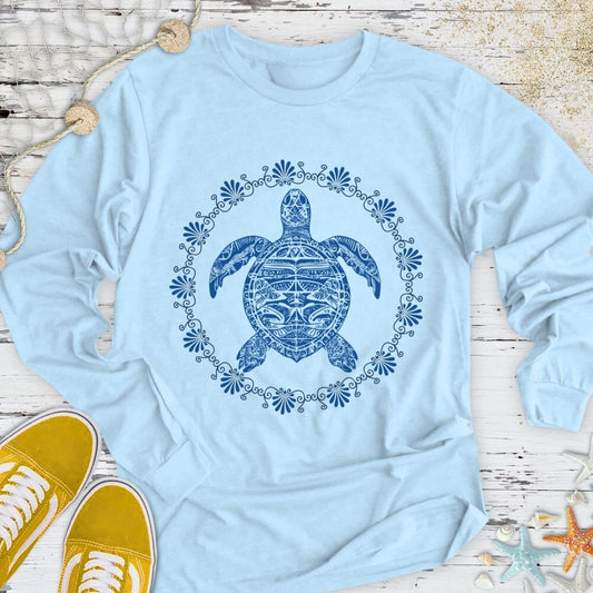 Turtle Mandala Long Sleeve Tee