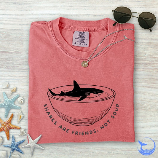 Sharks Are Friends Comfort Colors T-Shirt