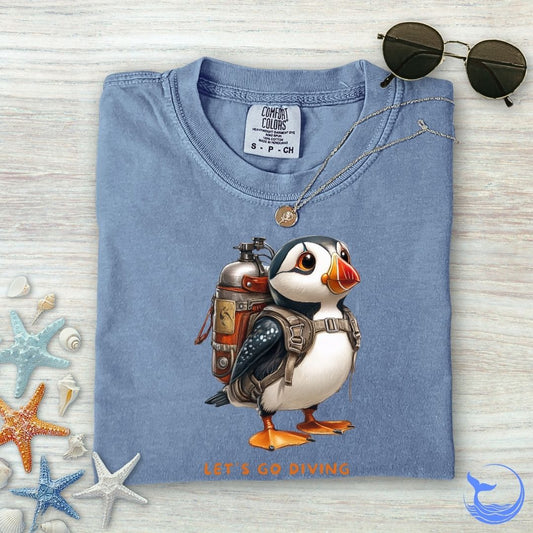 Puffin Diver Comfort Colors T-Shirt