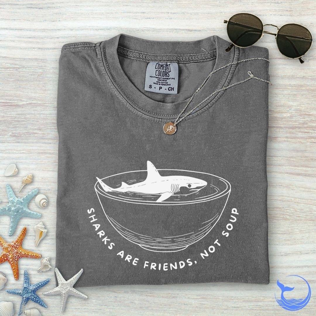 Sharks Are Friends Comfort Colors T-Shirt