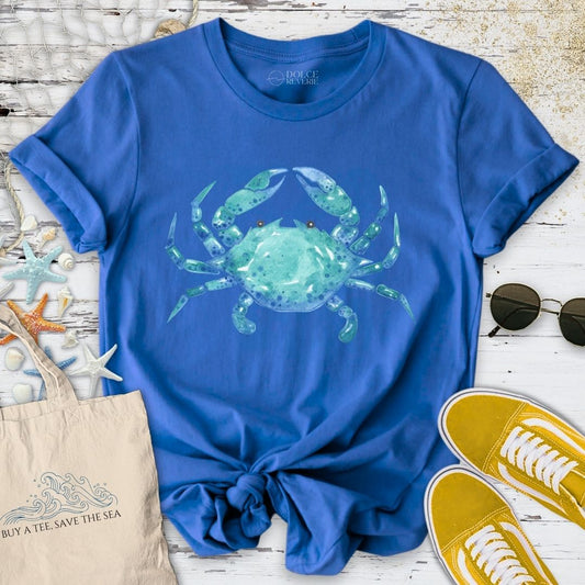 Watercolor Blue Crab T-Shirt