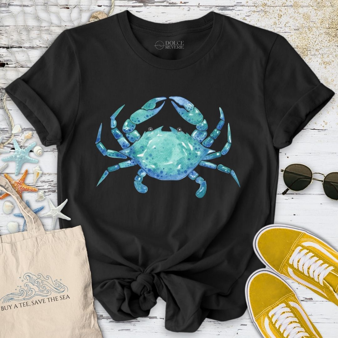 Watercolor Blue Crab T-Shirt