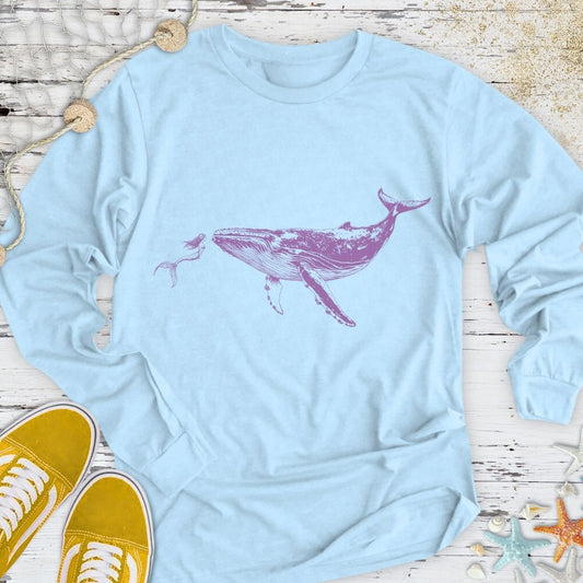Mermaid & Whale Long Sleeve Tee
