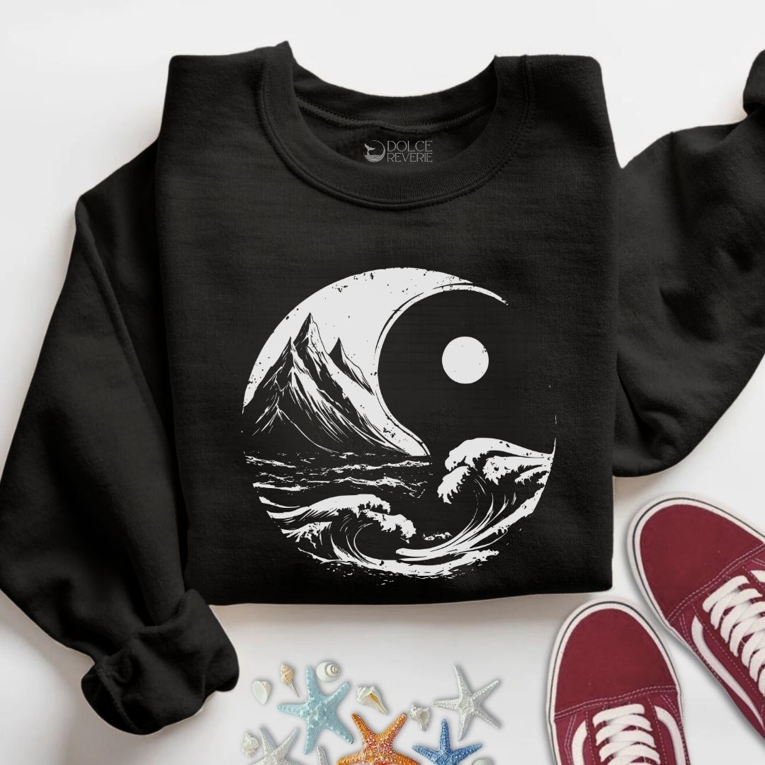 Ocean & Mountains Yin Yang Sweatshirt