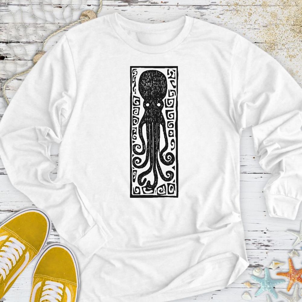 Prehistoric Octopus Long Sleeve Tee