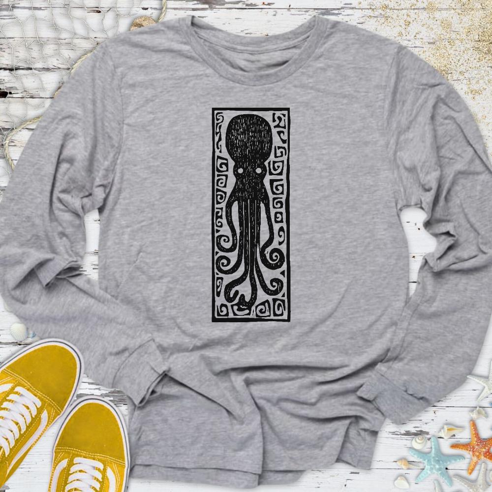 Prehistoric Octopus Long Sleeve Tee