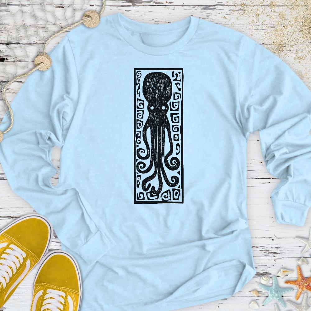 Prehistoric Octopus Long Sleeve Tee