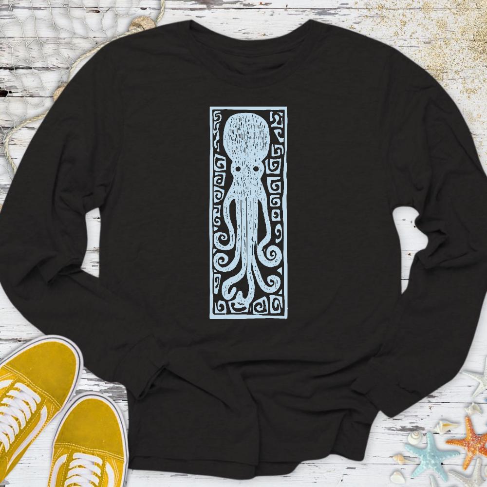 Prehistoric Octopus Long Sleeve Tee