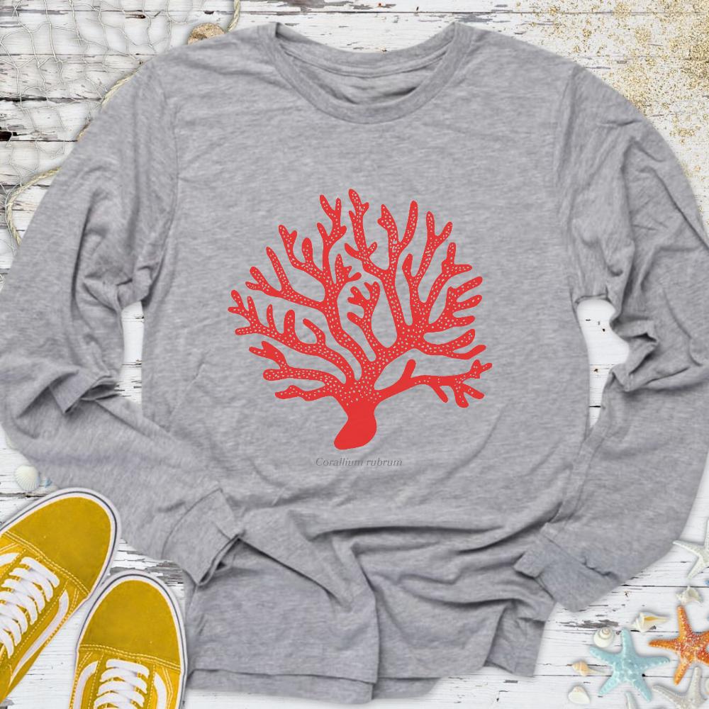 Red Coral Long Sleeve Tee