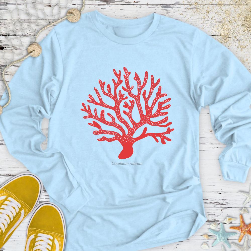 Red Coral Long Sleeve Tee
