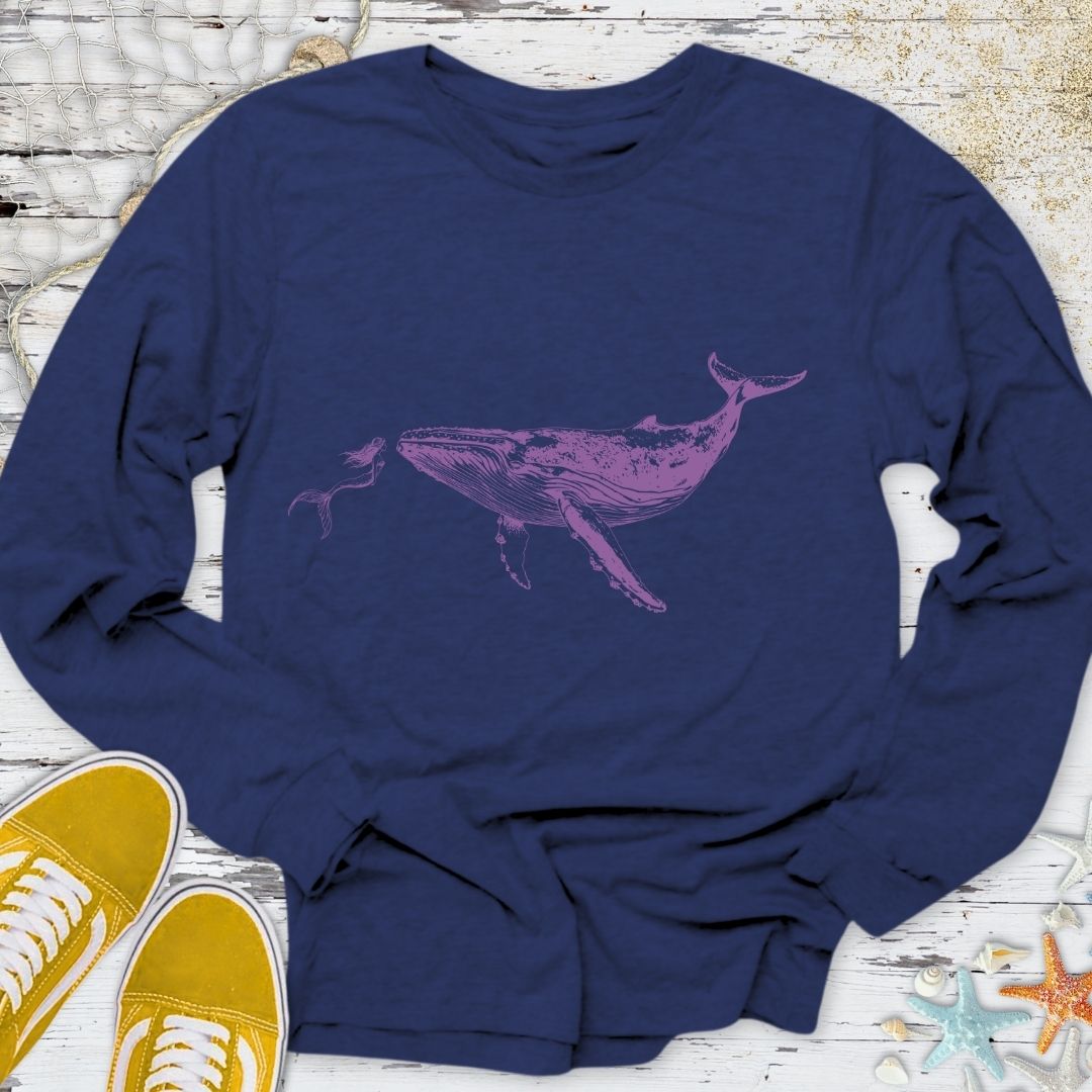 Mermaid & Whale Long Sleeve Tee