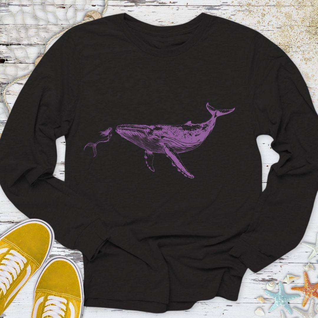 Mermaid & Whale Long Sleeve Tee