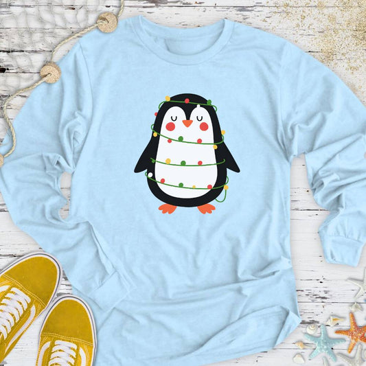 Christmas Penguin Long Sleeve Tee