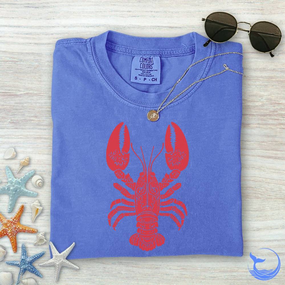 Tribal Lobster Comfort Colors T-Shirt