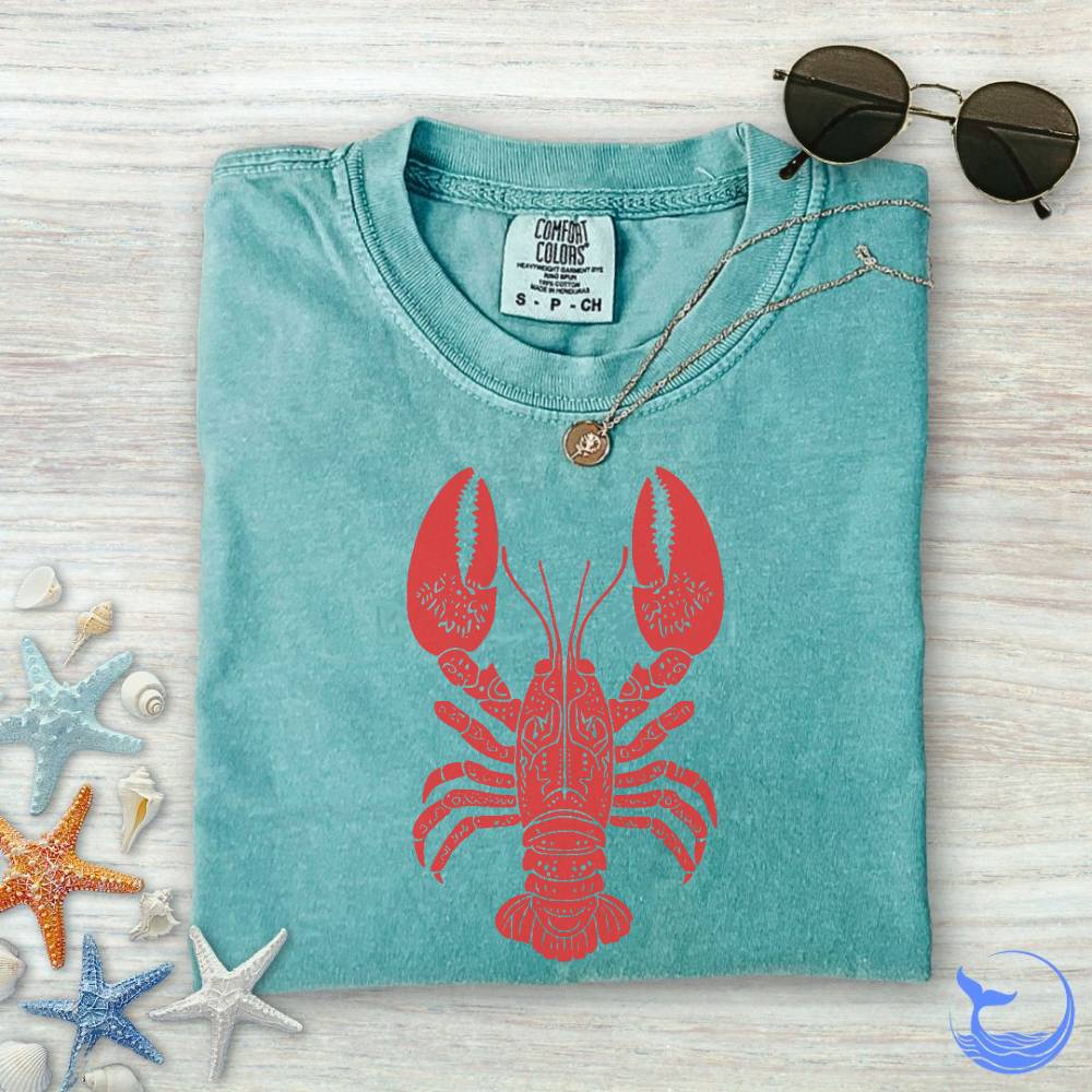 Tribal Lobster Comfort Colors T-Shirt