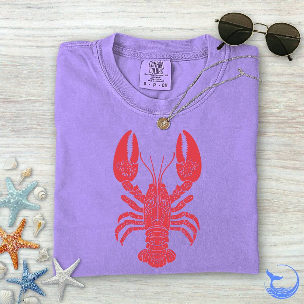 Tribal Lobster Comfort Colors T-Shirt