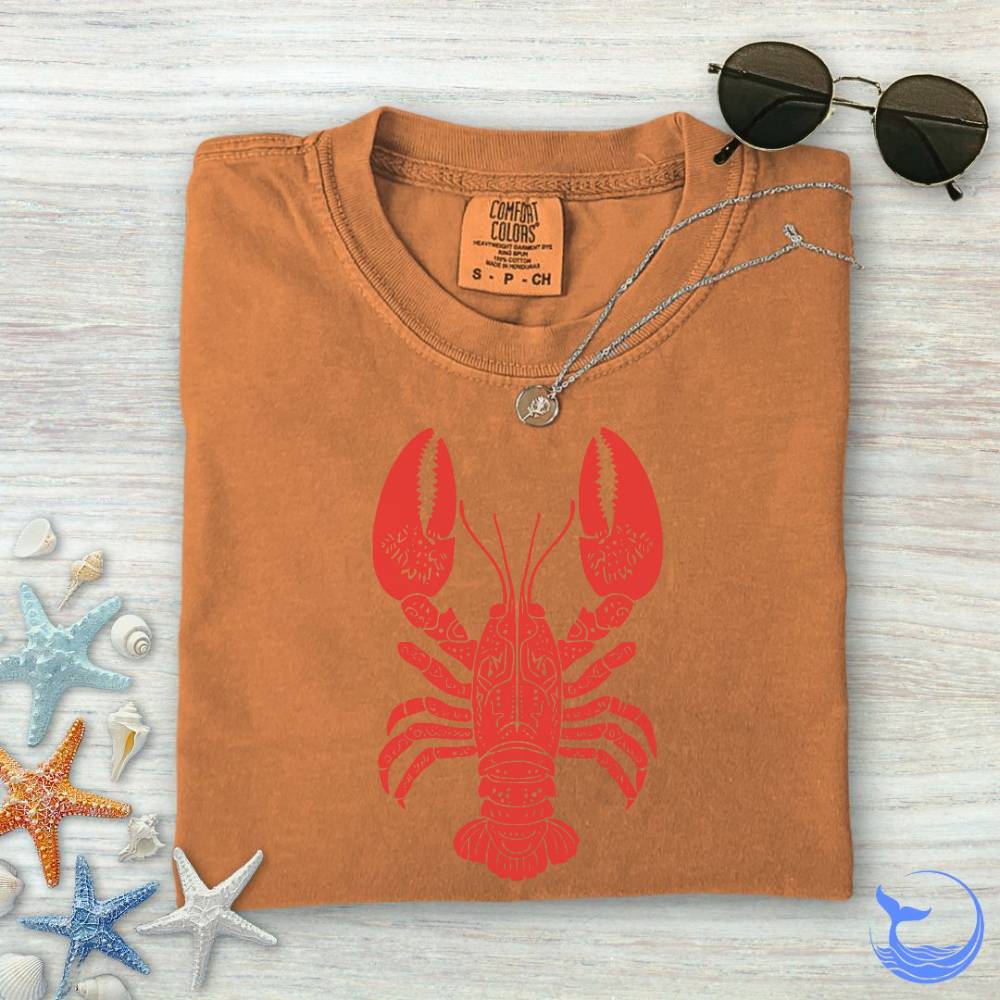 Tribal Lobster Comfort Colors T-Shirt