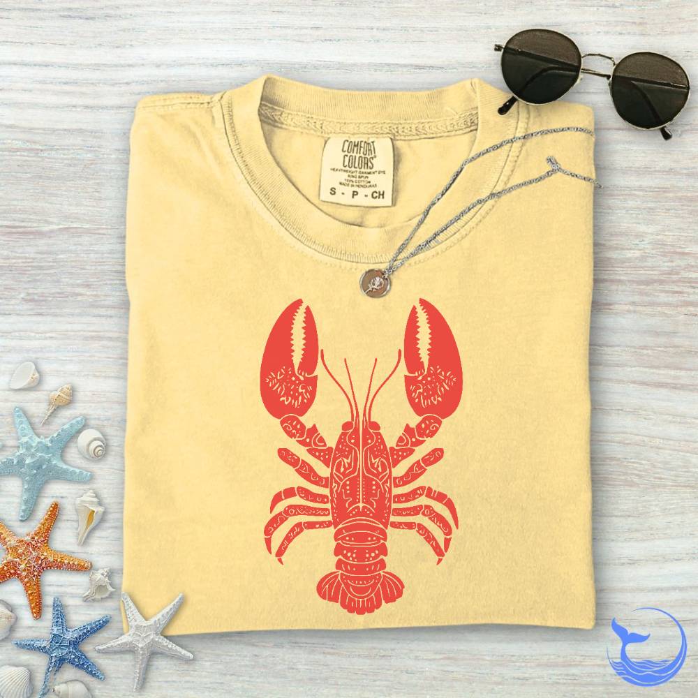 Tribal Lobster Comfort Colors T-Shirt