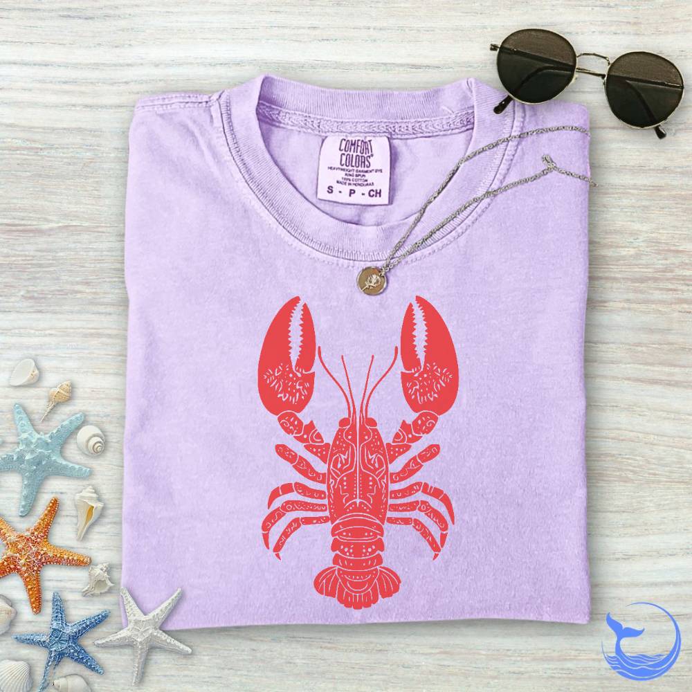 Tribal Lobster Comfort Colors T-Shirt