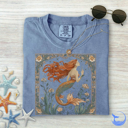 Mermaid Art Nouveau Comfort Colors T-Shirt