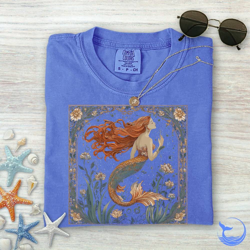 Mermaid Art Nouveau Comfort Colors T-Shirt