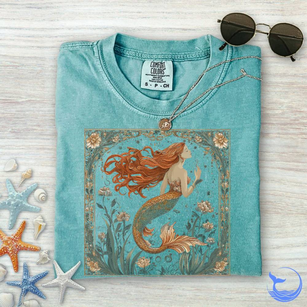 Mermaid Art Nouveau Comfort Colors T-Shirt