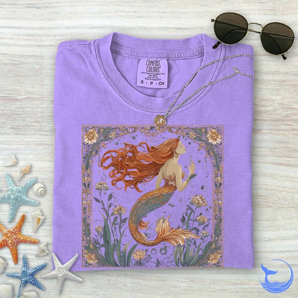Mermaid Art Nouveau Comfort Colors T-Shirt