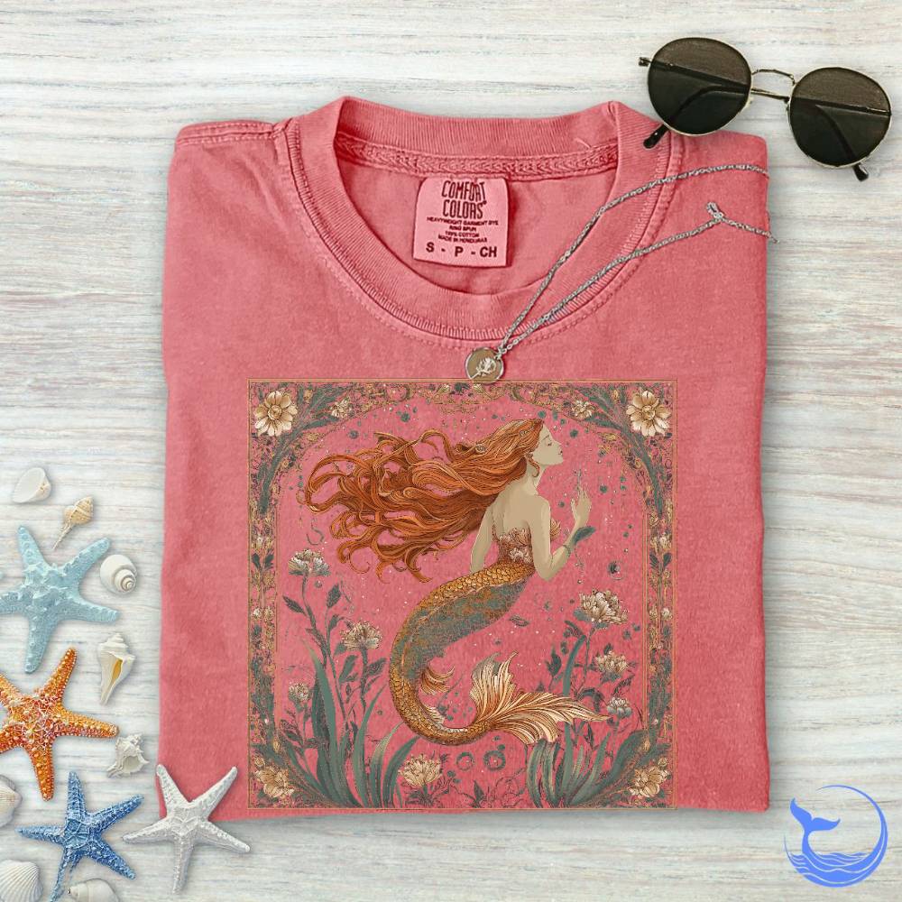 Mermaid Art Nouveau Comfort Colors T-Shirt