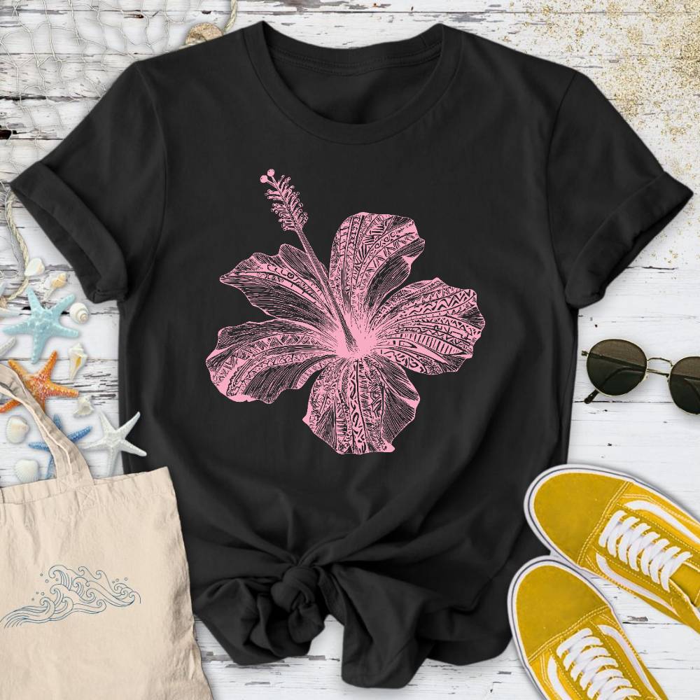 Tribal Hibiscus T-Shirt
