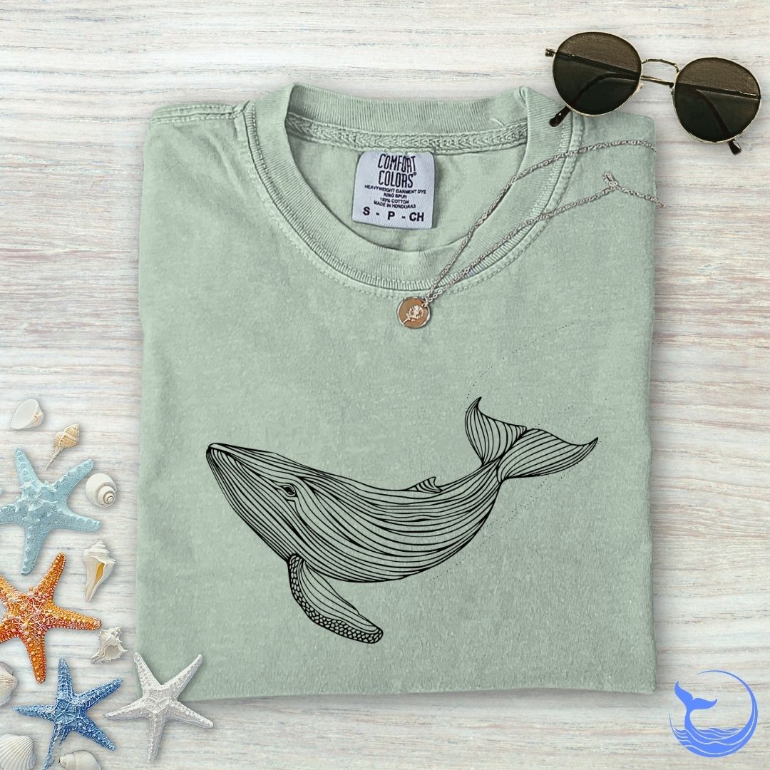 Whale Comfort Colors T-Shirt