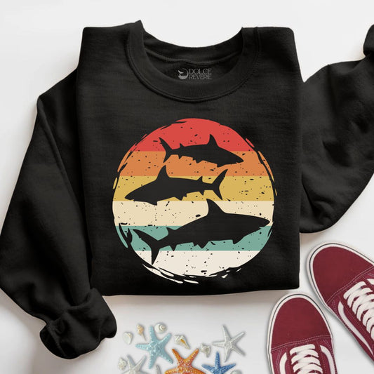 Retro Sharks Sweatshirt
