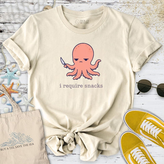 I Require Snacks Octopus T-Shirt